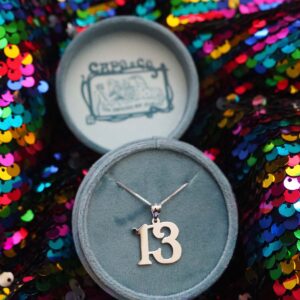 Lucky Number 13 Pendant inspired by Swifties, handcrafted by a Swiftie