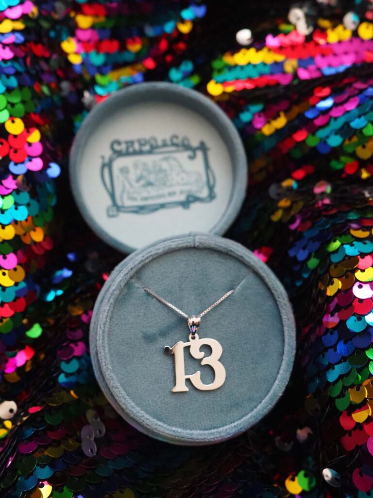 Lucky Number 13 Pendant inspired by Swifties, handcrafted by a Swiftie